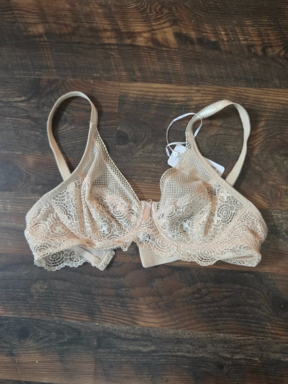 NWT Freya Expression Underwire High Apex Plunge Bra Natural Beige 32D
